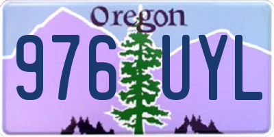 OR license plate 976UYL