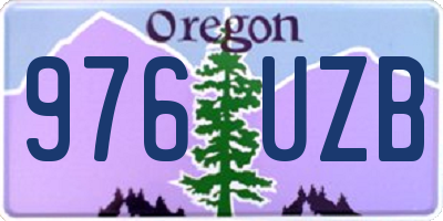 OR license plate 976UZB