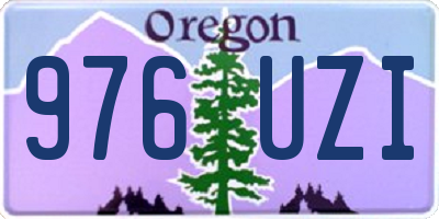OR license plate 976UZI