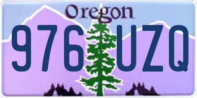 OR license plate 976UZQ