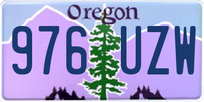 OR license plate 976UZW