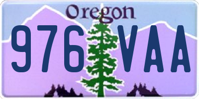 OR license plate 976VAA