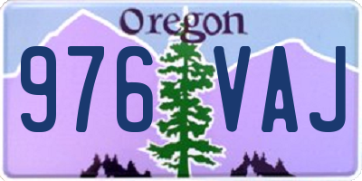 OR license plate 976VAJ