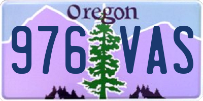 OR license plate 976VAS