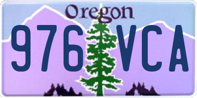 OR license plate 976VCA
