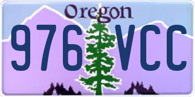 OR license plate 976VCC