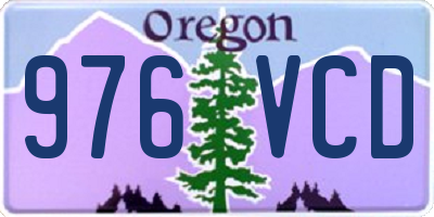 OR license plate 976VCD