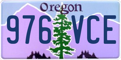 OR license plate 976VCE