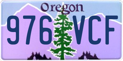 OR license plate 976VCF