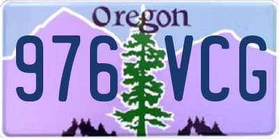 OR license plate 976VCG