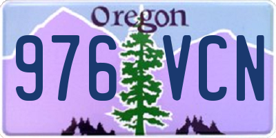 OR license plate 976VCN