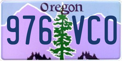 OR license plate 976VCO