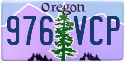 OR license plate 976VCP
