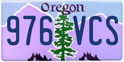 OR license plate 976VCS