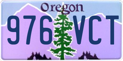 OR license plate 976VCT