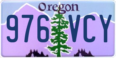 OR license plate 976VCY