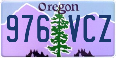 OR license plate 976VCZ