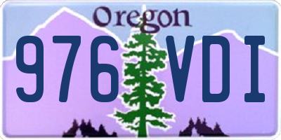 OR license plate 976VDI