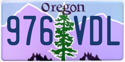 OR license plate 976VDL