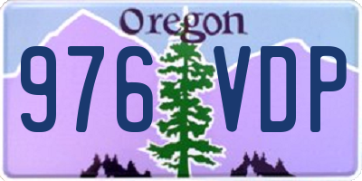 OR license plate 976VDP