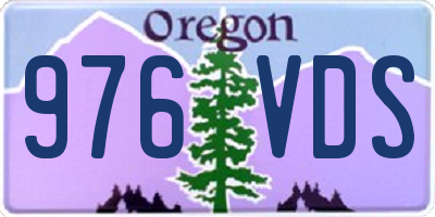 OR license plate 976VDS
