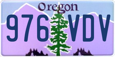 OR license plate 976VDV