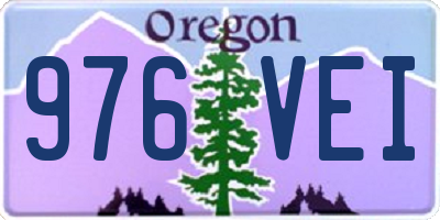 OR license plate 976VEI