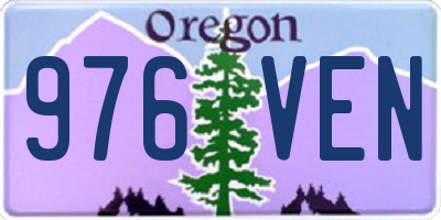OR license plate 976VEN