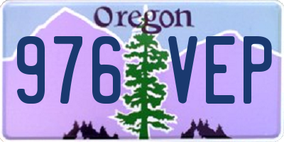 OR license plate 976VEP