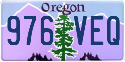 OR license plate 976VEQ