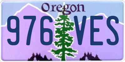 OR license plate 976VES