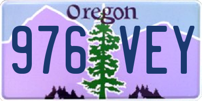 OR license plate 976VEY