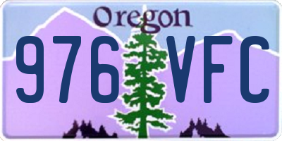 OR license plate 976VFC
