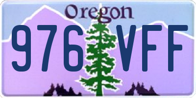 OR license plate 976VFF