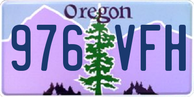 OR license plate 976VFH