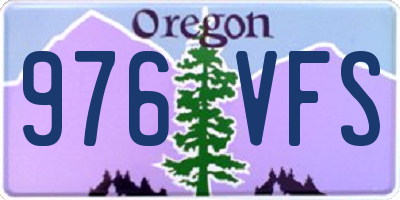 OR license plate 976VFS