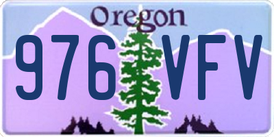 OR license plate 976VFV