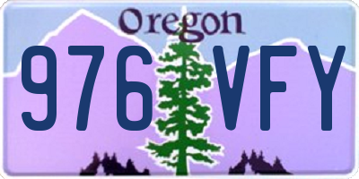OR license plate 976VFY