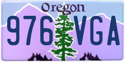 OR license plate 976VGA