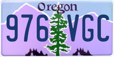 OR license plate 976VGC