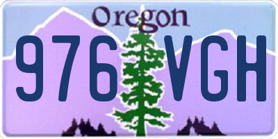 OR license plate 976VGH