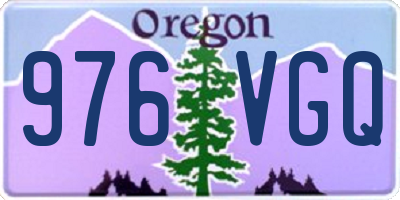 OR license plate 976VGQ