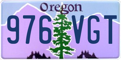 OR license plate 976VGT