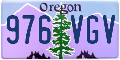 OR license plate 976VGV
