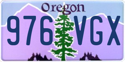OR license plate 976VGX