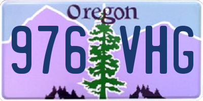 OR license plate 976VHG