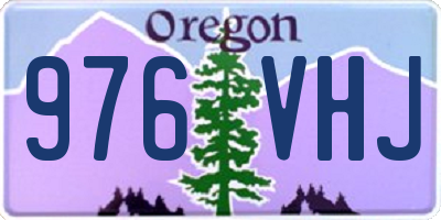 OR license plate 976VHJ