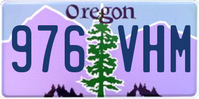 OR license plate 976VHM