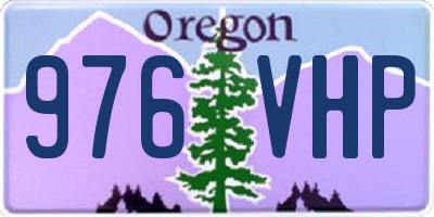 OR license plate 976VHP