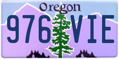 OR license plate 976VIE